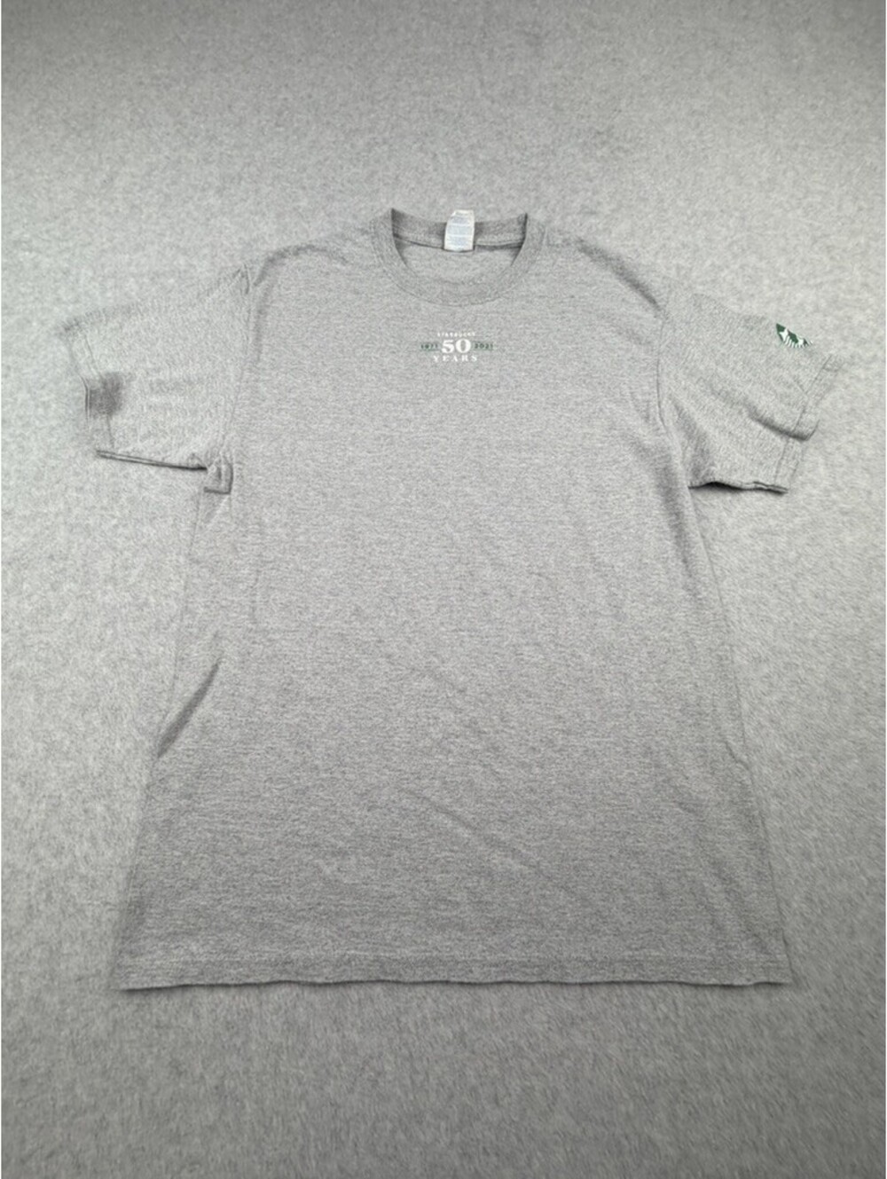 Starbucks Mens T Shirt Medium Gray 50 Years Anniversary 1971 2021 Core Cotton